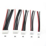 Wholesale 10pcs 2s 3s 4s 5s 6s 7s Battery Balance Charger Plug Cable Connector  22AWG Balancer Silicone Wire